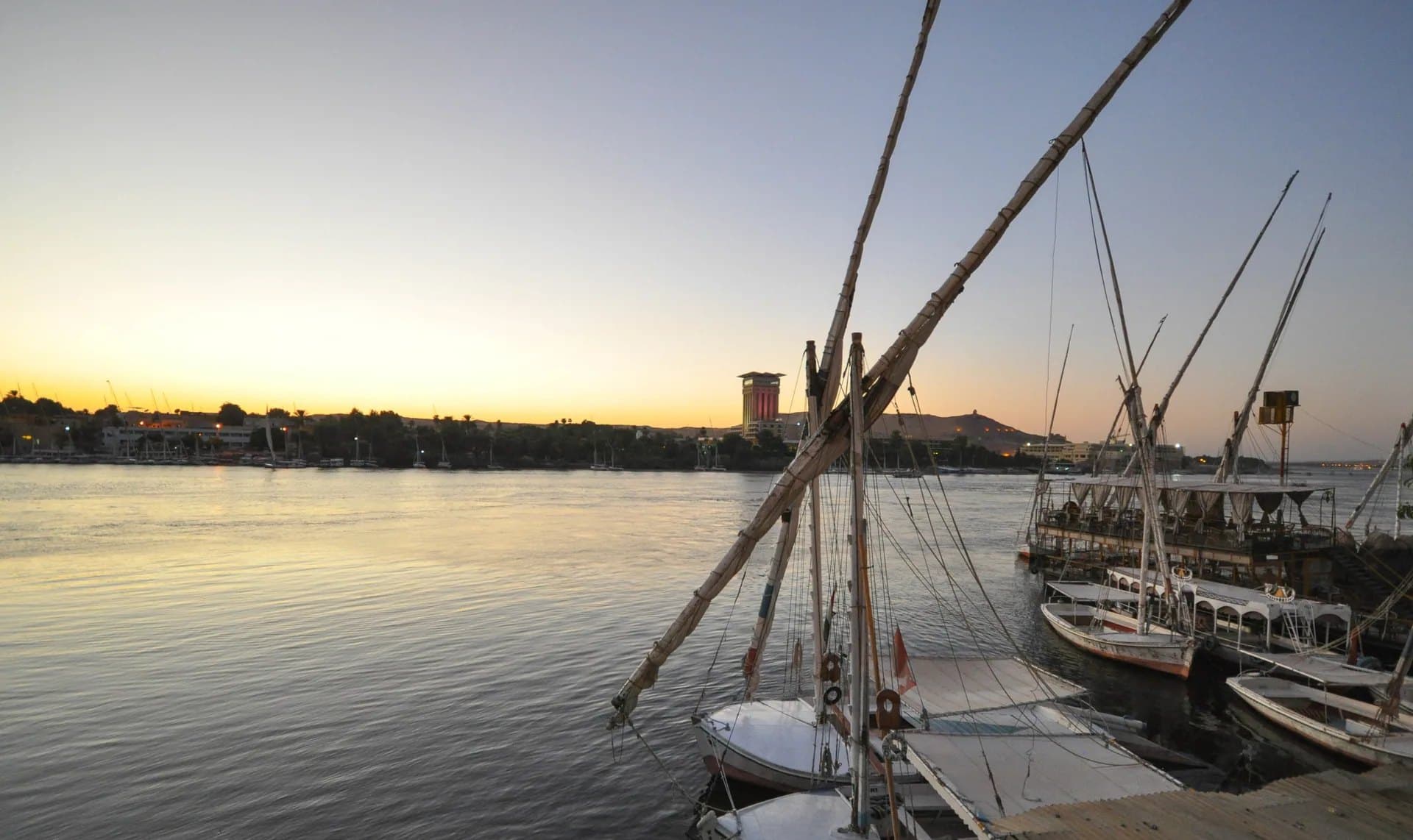 Sunrise over Luxor temple